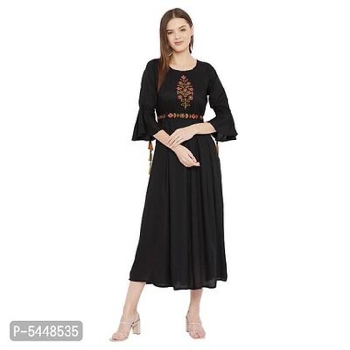 Post image Women's Rayon Embroidered Long Dress Kurta With Attached Embroidered Belt
Women's Rayon Embroidered Long Dress Kurta With Attached Embroidered Belt
*Fabric*: Rayon
*Type*: Stitched
*Style*: Embroidered
*Design Type*: Gown
*Sizes*: M (Bust 38.0 inches), L (Bust 40.0 inches), XL (Bust 42.0 inches), 2XL (Bust 44.0 )
Rs 802 per pcs
