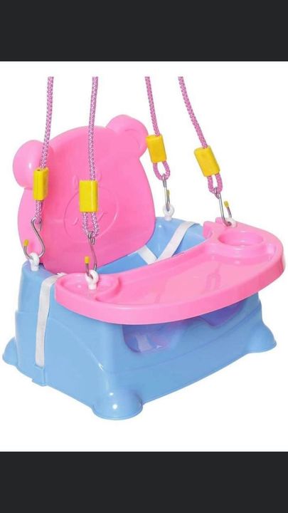 Post image 6-in-1 Baby Booster Seat Cum Swing with Feeding Tray
Features &amp; details* Large Food Tray with Built-In Sipper Cup Holder with Safety Belts* Multipurpose 6-in-1 Baby Chair: Feeding Chair/ High Chair, Baby Swing, Car Seat and Bath Seat.* Heavy duty rope with super lock for your child security* Made of premium quality plastic which is safe, durable and BPA free.* Ultra-compact folding design for storage and portability and best gift for kids.* 3 point safety harness, keeps baby secure and comfortably seated* Upto 25kgs * For 6-36 months baby
