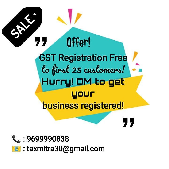 FREE GST Registrations uploaded by business on 8/28/2020