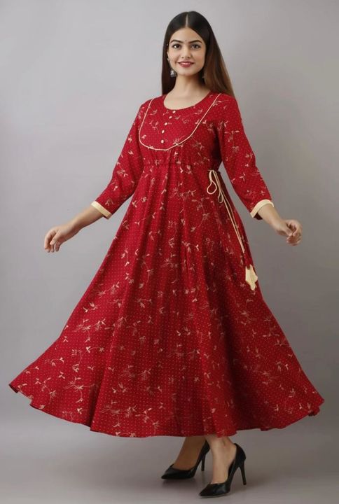 Printed Kurti uploaded by SK Collectionz on 8/8/2021