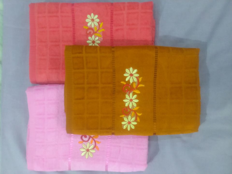 Embroidery velvet towel uploaded by Shantinath amarnath on 8/8/2021