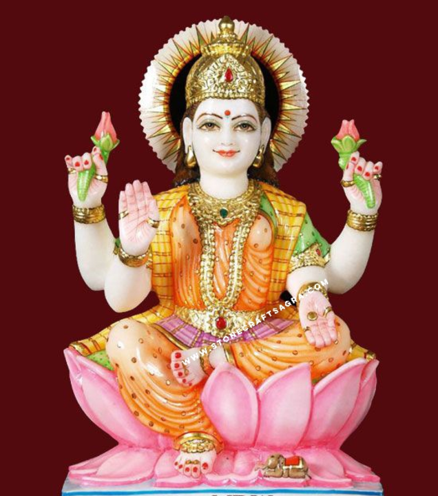 Marble Stone Goddess Laxmi Statue  uploaded by business on 8/8/2021