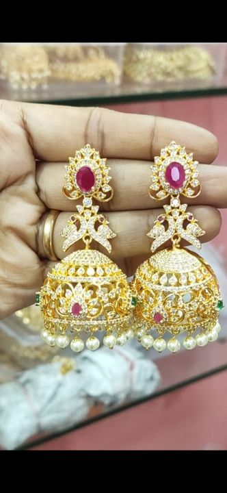 Post image 🔥🔥ASHADAM+ Sunday SALE🔥🔥
🌸🌸 beautiful high quality gold finished.czs ... Big size .jhumkas ...  just rs 850/- Free shipping .🌸🌸

🔥Least prices ever🔥 
🔥Don't Miss  Sale Prices🔥