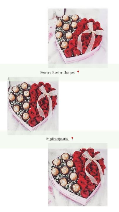 Ferrero Rocher Hamper with Red Roses  uploaded by Piles of Pearls on 8/8/2021