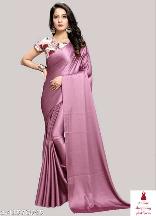 Satin saree uploaded by business on 8/9/2021