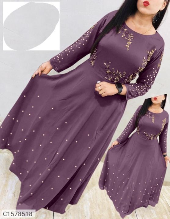 Women embroidery maxi dress uploaded by Yasmeen Khan on 8/9/2021