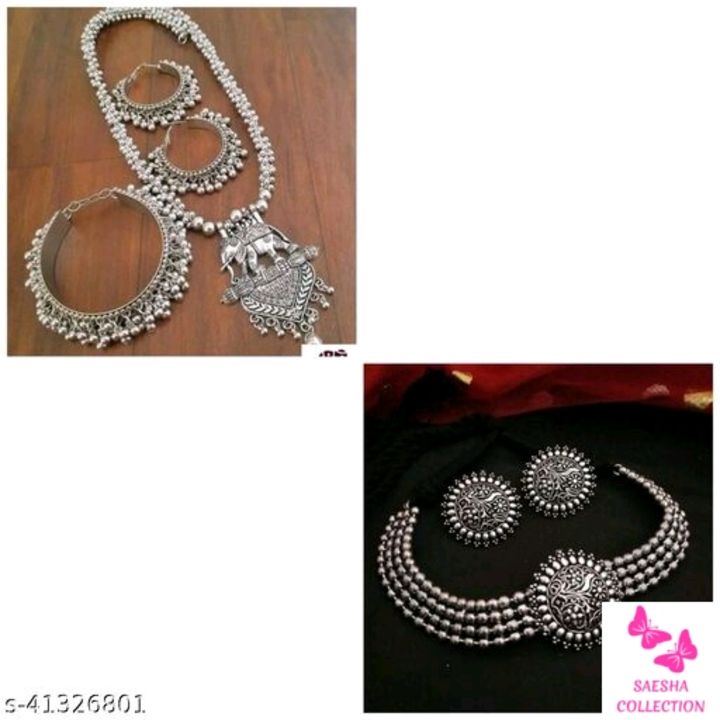 Oxidised silver jewellery uploaded by business on 8/9/2021