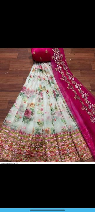 Post image EW PURE ORGANZA LEHENGA CHOLI

rate 2000+ship per piece
pcs 6 
single also ready 

Pure organza lengha cover with beautiful flower print with unique concept of thread work all over along with work blouse along and cutwork Dupatta !!

Lehenga: 3 meters Blouse : 1 meter approx
Dupatta : 2.5 meters
TYPE: UNSTITCH