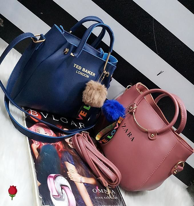 ZARA & TED BAKER* HIGH QUALITY  IMPORTED STYLE  HAND BAG CUM SLING COMBO OF 2 PC uploaded by business on 8/29/2020