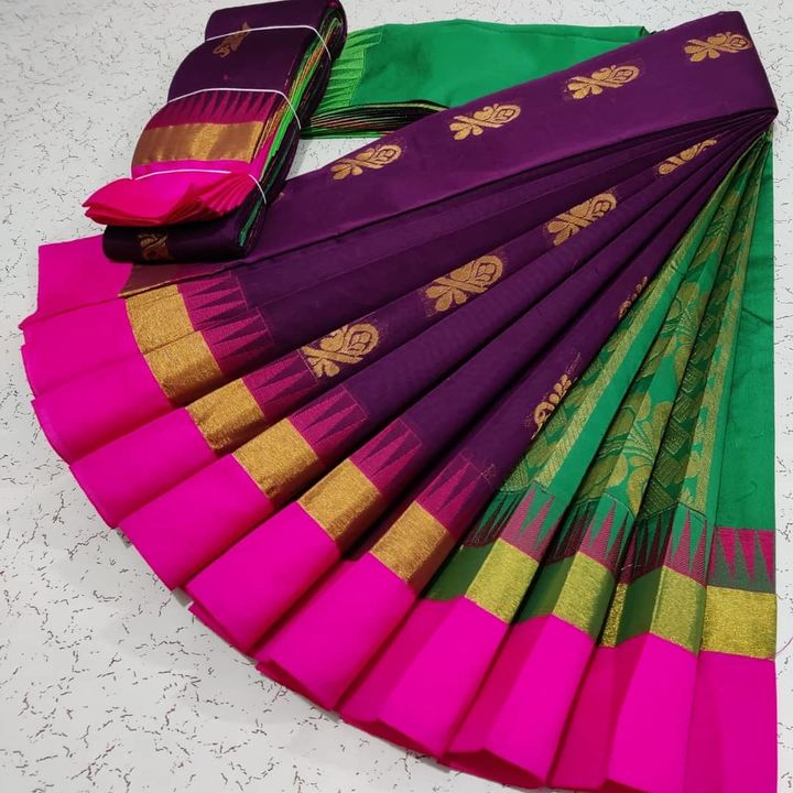 Silk cotton saree COD available uploaded by business on 8/9/2021