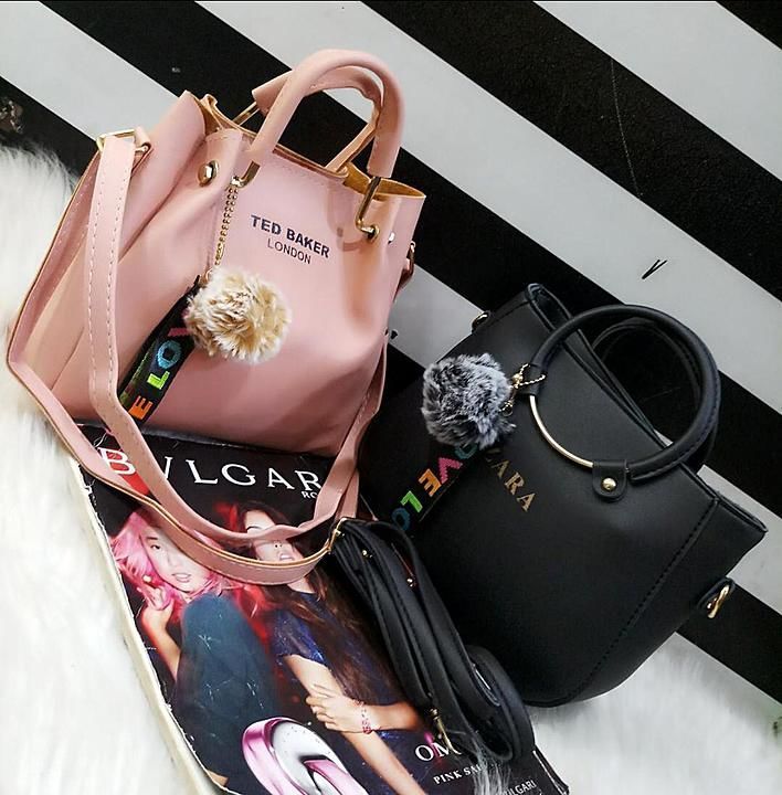 ZARA & TED BAKER* HIGH QUALITY  IMPORTED STYLE  HAND BAG CUM SLING COMBO OF 2 PC uploaded by business on 8/29/2020
