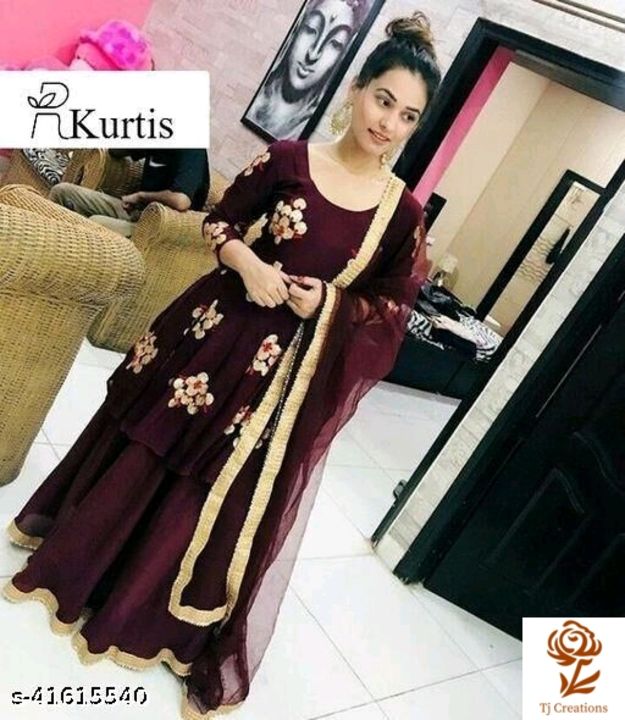Post image Check out latest collection of fancy women kurta and sharara sets... dm for price