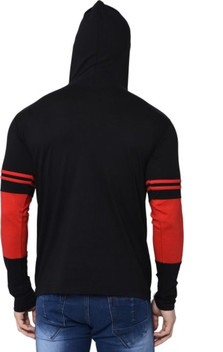 Men Hooded Neck Red, Black T-Shirt
 uploaded by business on 8/9/2021