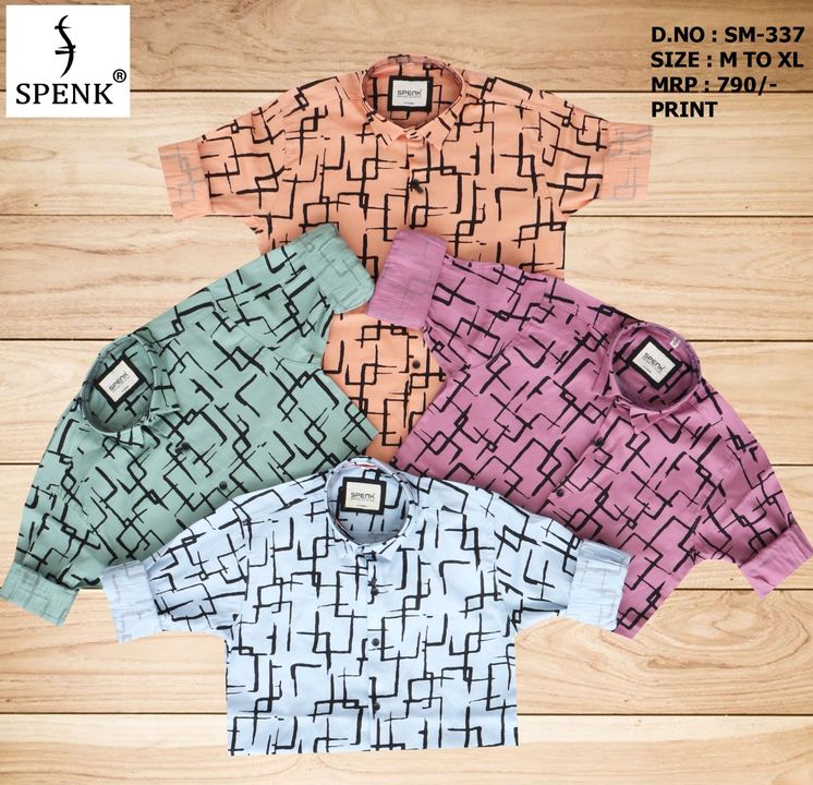 SPENK MEN CASUAL CALVERY PRINT SHIRT uploaded by S.STUDIO on 8/9/2021