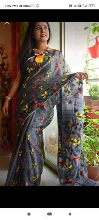 Belpata Dhakai jamdani uploaded by Madhumita Sharees & Accessories on 8/9/2021