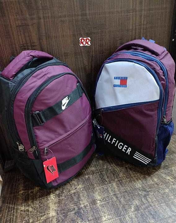 Post image Nike Tommy New 2 PC's Bagpack set 
Size 18/14 both bags
Both bag with brand print , logo , Tag ,  
Best quality 
*Fully Waterproof &amp; Washable material*
Heavy Fabric
Three Compartment Bagpack

   *Price only 650+$*