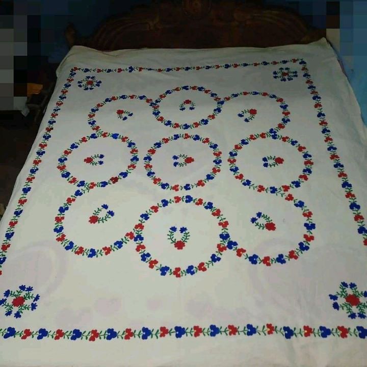 Hand painted bedsheets with two pillow covers  uploaded by business on 8/9/2021