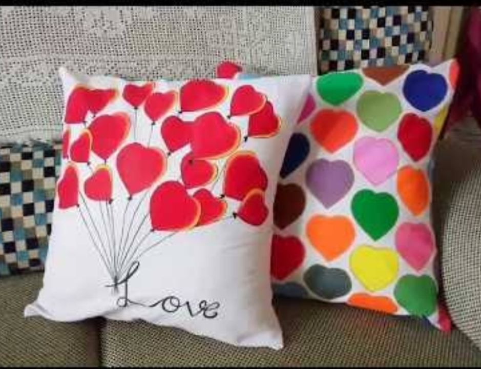 Hand painted cushion covers  uploaded by business on 8/9/2021