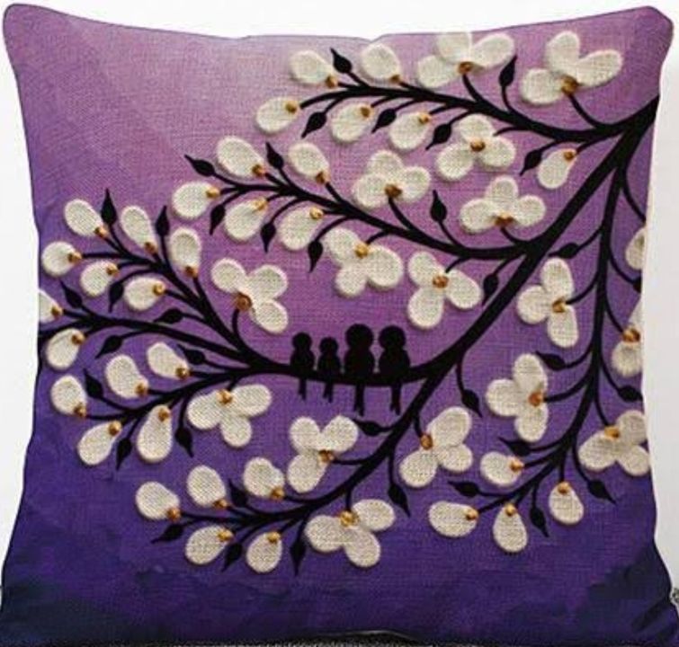 Hand painted cushion covers  uploaded by Vardaan enterprises on 8/9/2021