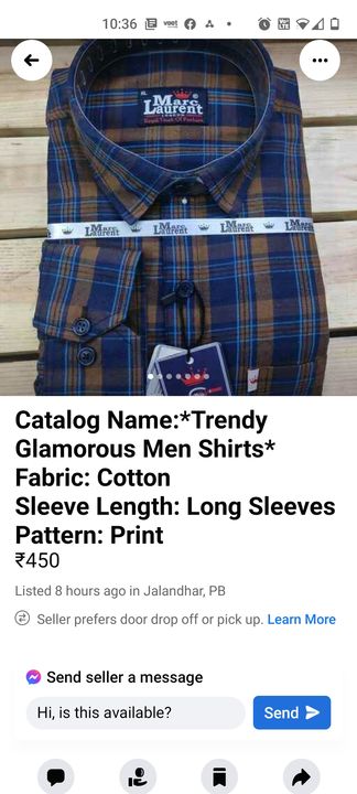 Product uploaded by Check plain cloth on 8/9/2021