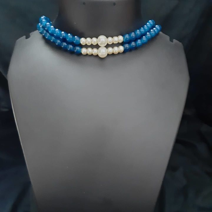 Pearl beads choker  uploaded by Evairaa creations on 8/9/2021