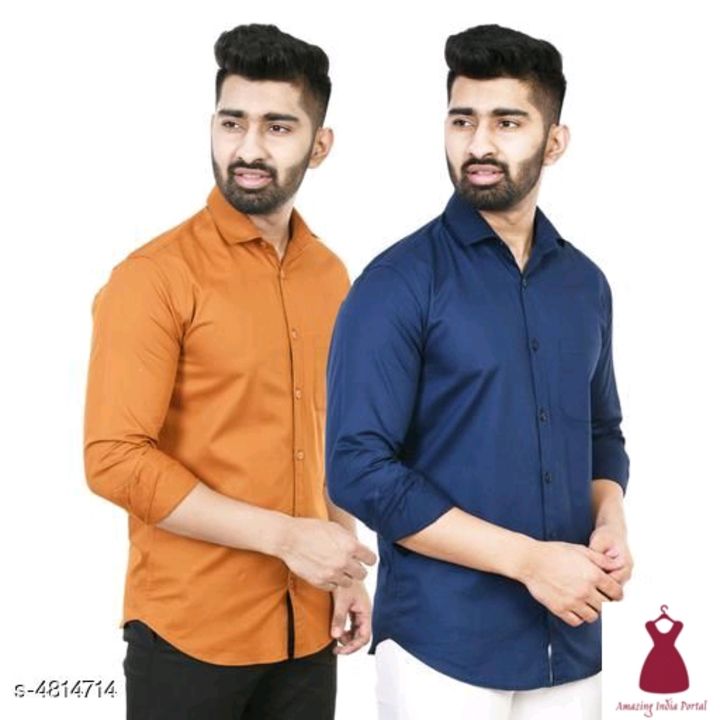 Combo trending mens Shirt Pack of 2  COD Available uploaded by business on 8/10/2021