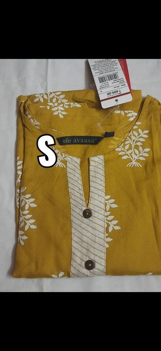 Post image S,M,Lsizes avasa kurtis @500 each with shipping hurry up