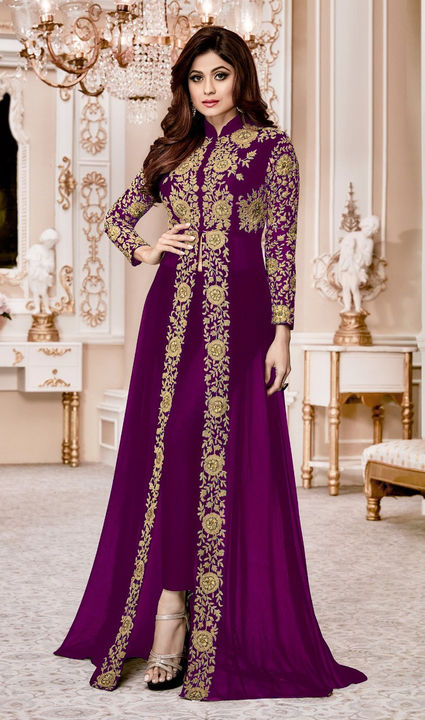 Heavy embroidery gown uploaded by business on 8/10/2021