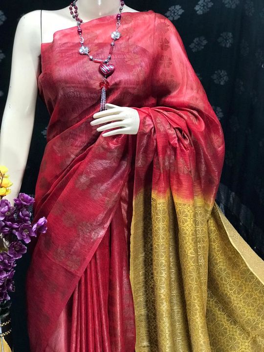 Linen silk sarees  uploaded by MS handloom fabrics on 8/10/2021