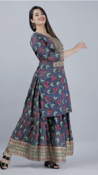 Kurti with skirt uploaded by Urmi collections on 8/10/2021