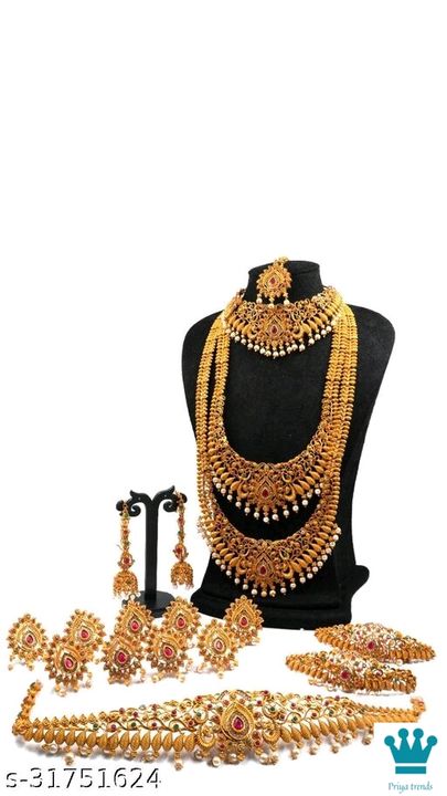 Jewelry set uploaded by Priya'd trends on 8/10/2021