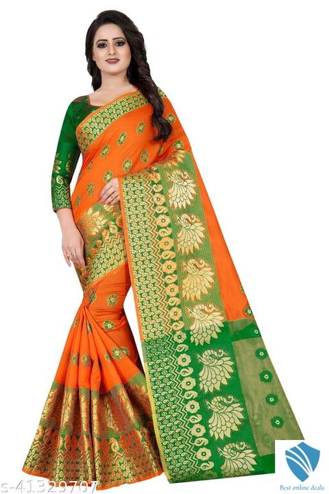 Fashion Feats elegant cotton slick sarees uploaded by business on 8/10/2021