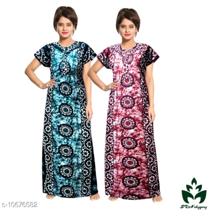 Women Pack of 2 Floral Nightdress uploaded by 🌺ATTRACTIVE COLLECTIONS 🌺 on 8/10/2021