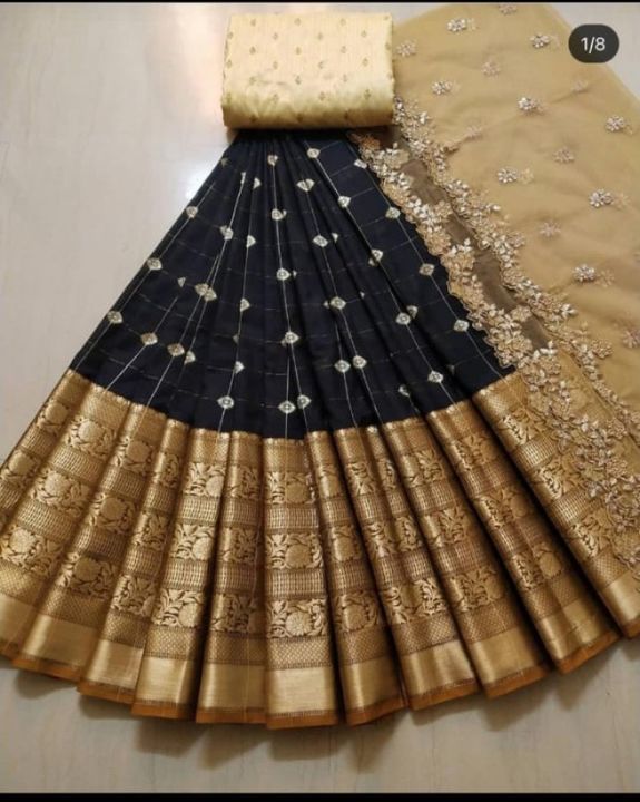 Post image I want 1 Pieces of Black half saree.
Below is the sample image of what I want.