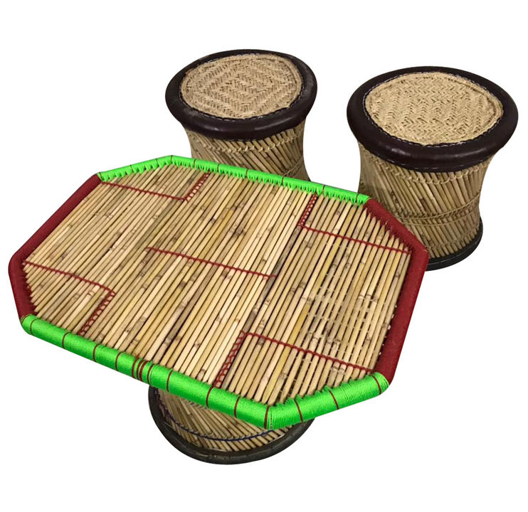 Natural Extra Large bamboo mudha Stool with handmade bamboo table(Set Of 3)

 uploaded by Craferia Export on 8/11/2021