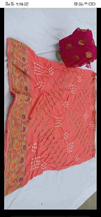 Post image 🕉🕉 new lunch🕉🕉
👉 Najmeen chiffon bandhej saree
👉 Multi bandhaj
👉 Contrast blouse
👉 New best price 699/+$