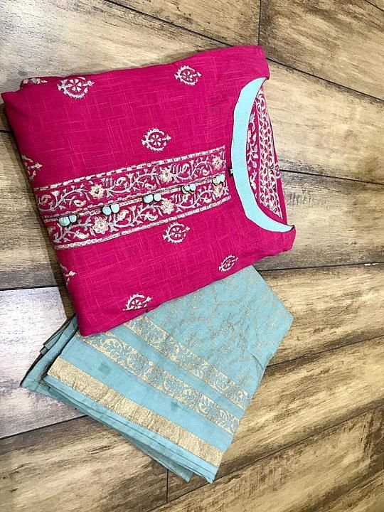 *NP*

Premium cotton  gown with beautiful block print & foil print duppata.

Size 38 40 42 44 
 uploaded by business on 8/29/2020