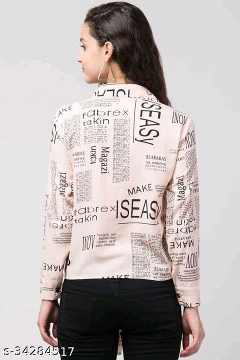 Text printed shirt for women  uploaded by Anya on 8/11/2021