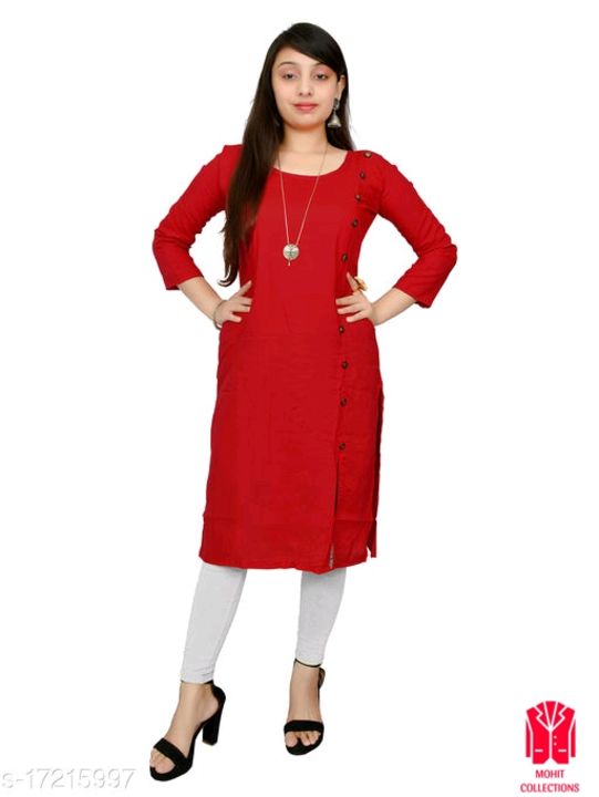 Women Rayon High- Slit Solid Yellow Kurti uploaded by business on 8/11/2021