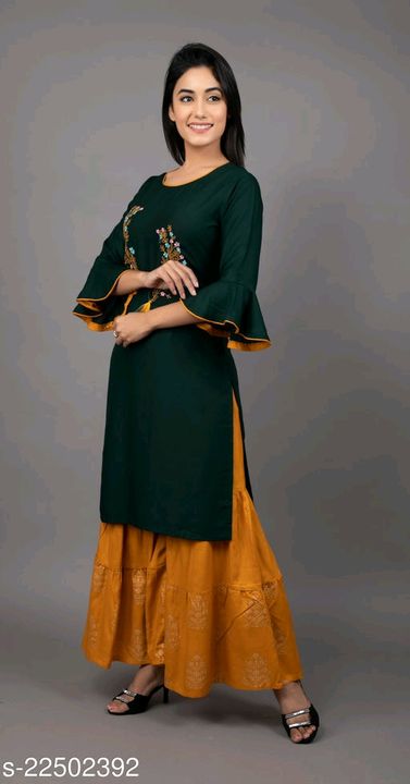 Buy this kurti with plazo uploaded by business on 8/11/2021