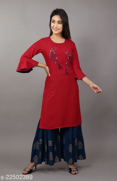 Buy this kurti with plazo uploaded by business on 8/11/2021