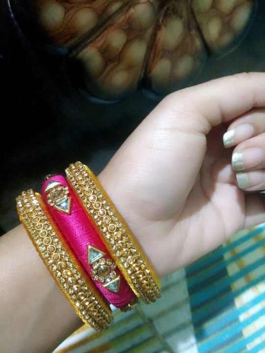 Silkthread bangles uploaded by business on 8/11/2021