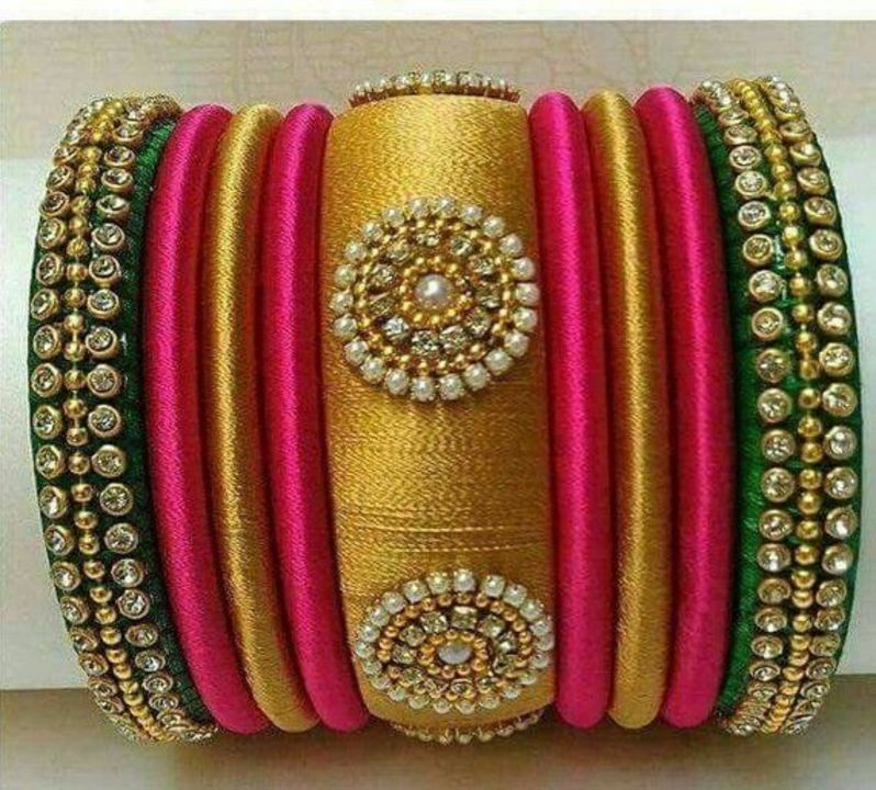 Silkthread bangles  uploaded by business on 8/11/2021