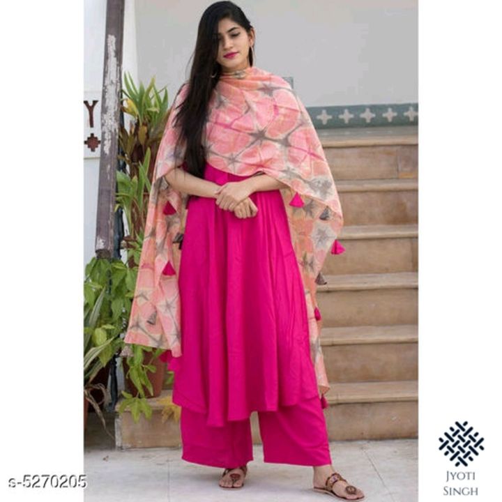 Kurti with Palazzo with dupatta uploaded by business on 8/11/2021
