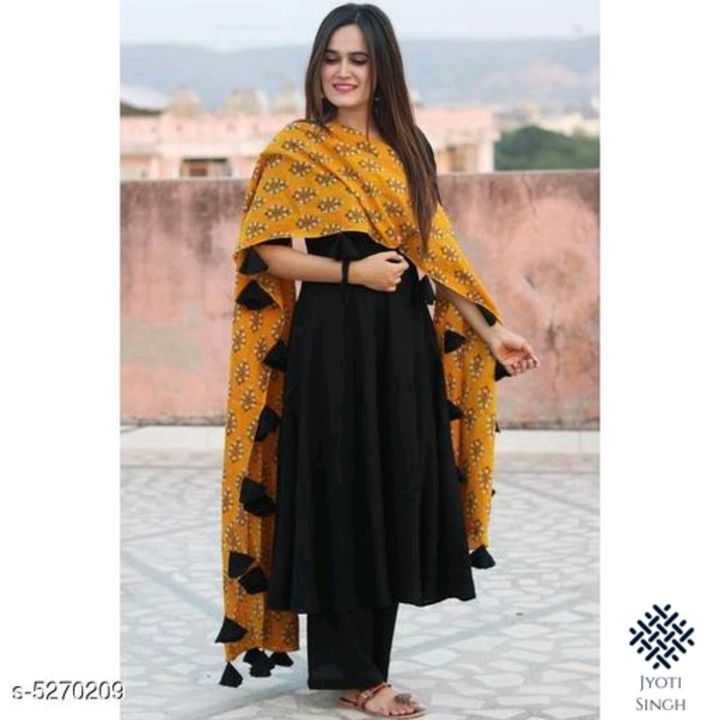 Kurti with Palazzo and dupatta uploaded by business on 8/11/2021