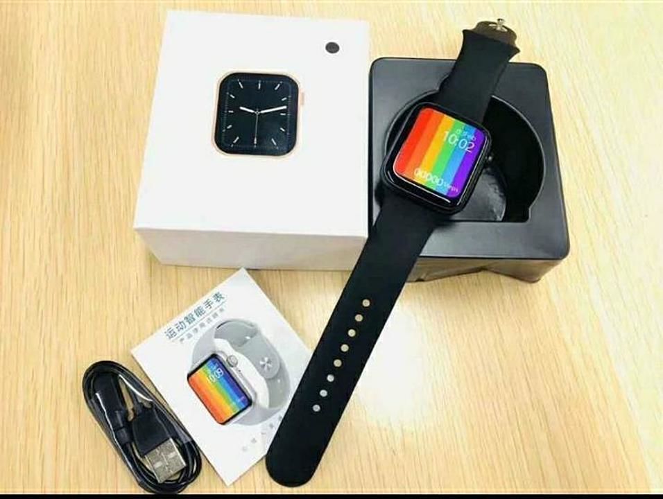 *Iwatch Series 6 44mm 2020 with full screen and changeble starp*
 
• Dual Bluetooth 4.0/ watch 6_LE
 uploaded by Bhadra shrre t shirt hub on 8/30/2020