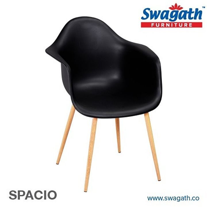 Swagath SPACIO Chair with Powder Coated Steel Legs uploaded by business on 8/30/2020