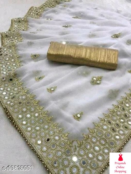 Catalog Name:*☀️Banita Ensemble Sarees*
Saree Fabric: Georgette uploaded by business on 8/11/2021