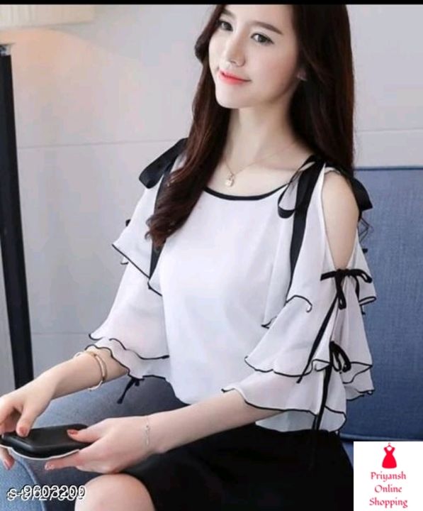 MASK+019 WHITE OFF SHOULDER KNOTES TOP uploaded by business on 8/11/2021
