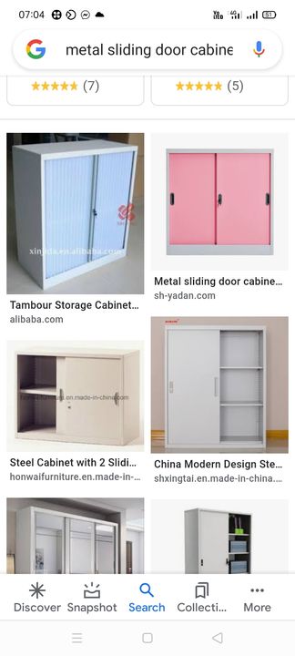 Steel and wooden sliding door cabinet uploaded by Vinod Steel and wooden furniture  on 8/12/2021